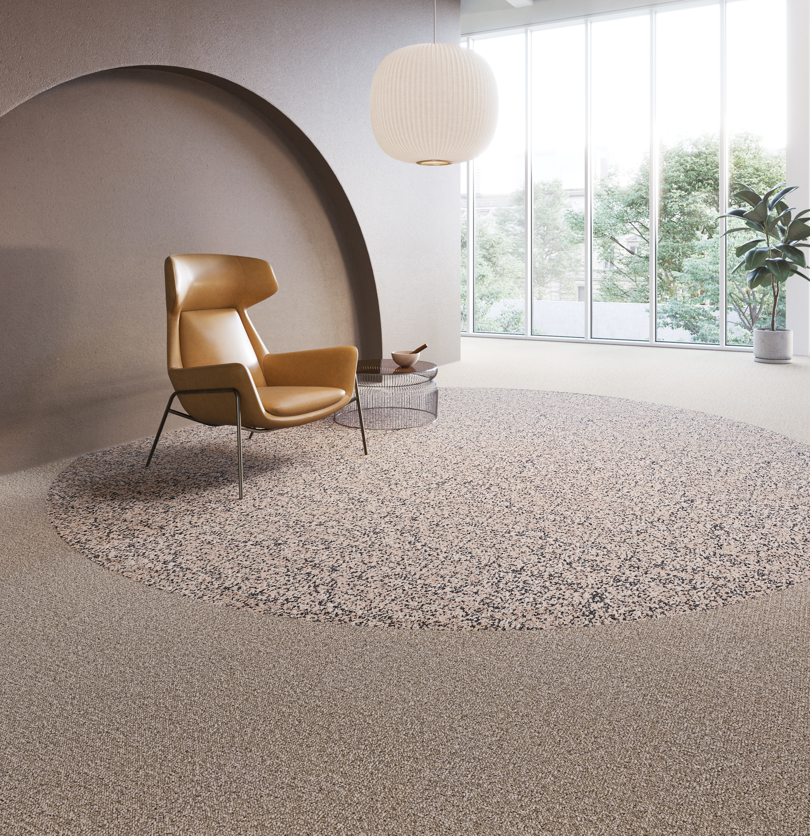 The Need for Sound is a new modular carpet collection inspired by the transformative power of sound that offers an innovative grouping of textures and colors. 