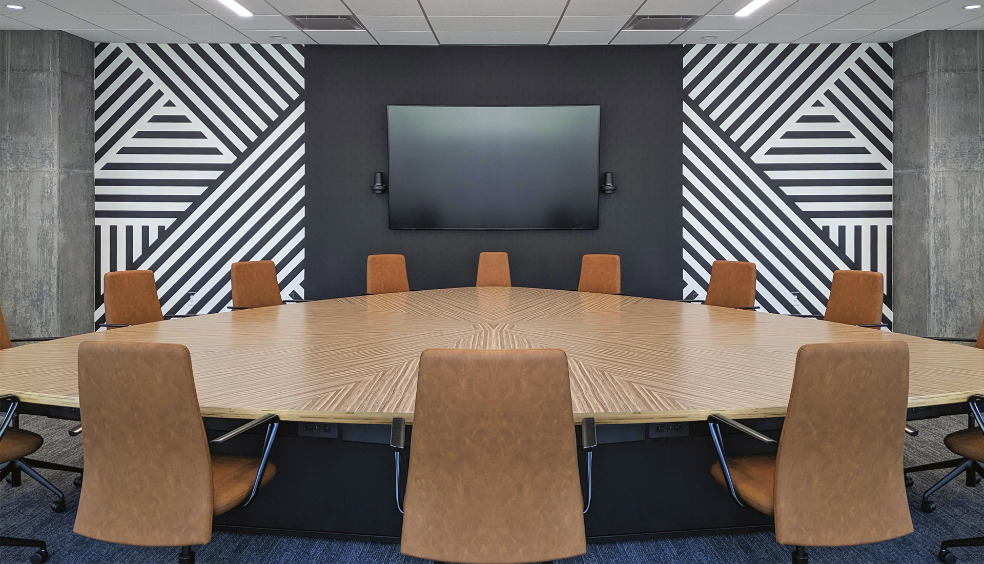 Guitar Pick Shaped Custom Conference Table