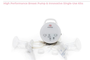 The MilkMate breast pump is an FDA cleared, high-performance,
multi-user breast pump. This means it is a powerful
and efficient pump that was designed to be used by
multiple moms.
The MilkMate single-use breast pump parts kits are fully
recyclable, FDA cleared and come pre-assembled and
pre-sterilized ready for immediate use. No additional assembly,
disassembly, or clean-up is required for the working
mom.